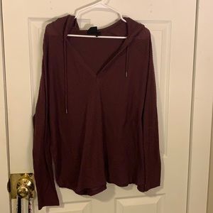 Light weight hooded sweater